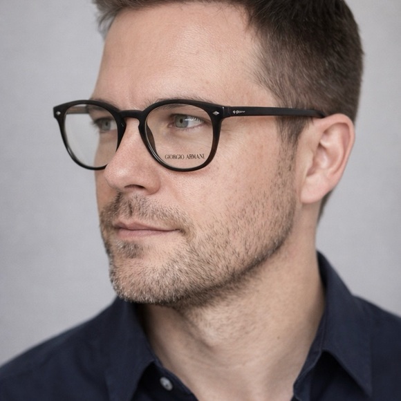 New Giorgio Armani AR7074 Designer Eyeglass Frames + Case | Authentic Luxury - Picture 6 of 7